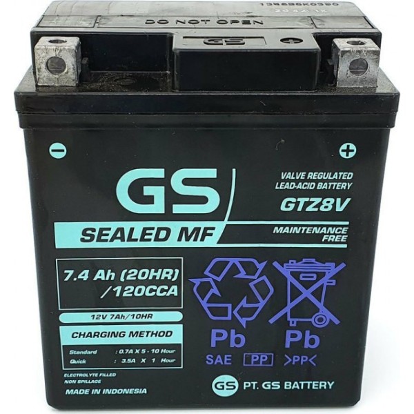 Μπαταρία GS GTZ8V με Gel 